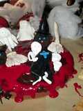 Pastel sangriento (postre o merienda Halloween)