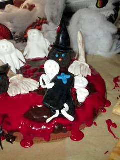 Una foto de Pastel sangriento (postre o merienda Halloween)