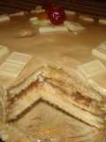 Tarta de piononos, cremas y merengue