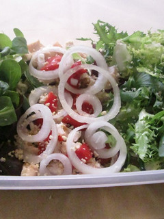 Una foto de Ensalada con ralladura de cacahuete para tupper