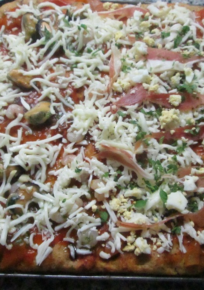 Una foto de Pizza mixta integral 