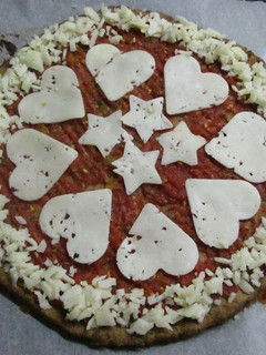 Foto principal de Pizza margarita dietética con base de atún