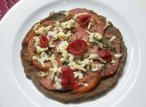 Foto principal de Pizzetas con base de atún para dieta