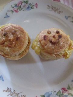 Una foto de Vasitos hojaldrados con maíz para tupper 