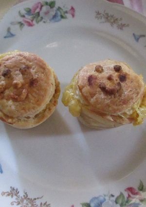 Una foto de Vasitos hojaldrados con maíz para tupper 