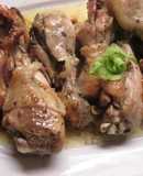 Muslitos con whisky a la cacerola y patatas hervidas