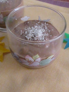 Una foto de Natilla de chocolate falsa para dieta