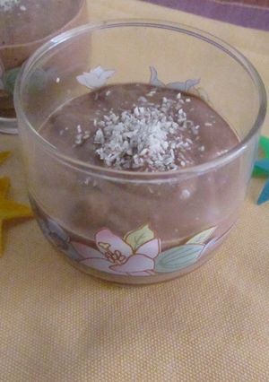 Una foto de Natilla de chocolate falsa para dieta
