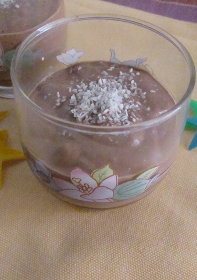 Una foto de Natilla de chocolate falsa para dieta