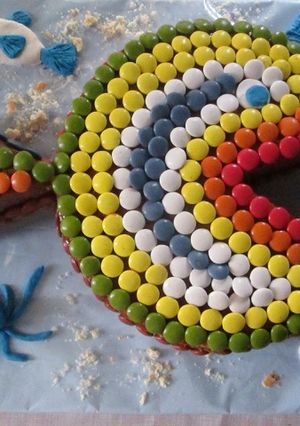 Una foto de Tarta pececito de colores 
