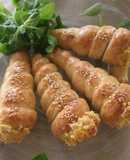 Cañoncitos rellenos de maíz con quesos