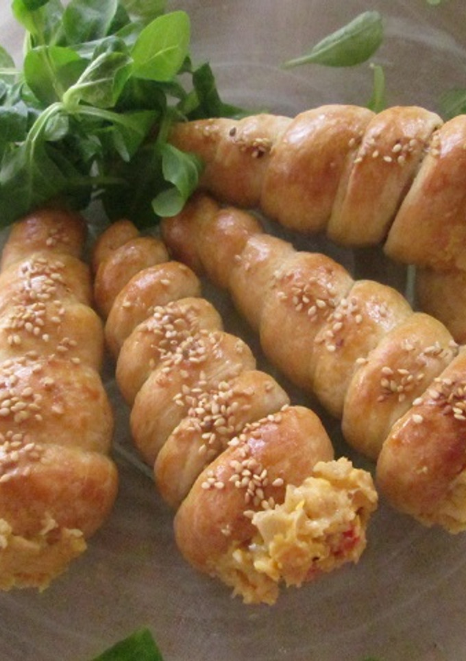Una foto de Cañoncitos rellenos de maíz con quesos