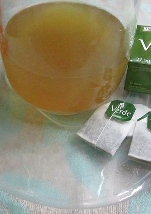 Una foto de Té verde con jengibre para perder peso