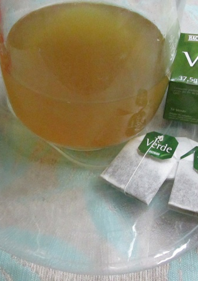 Una foto de Té verde con jengibre para perder peso