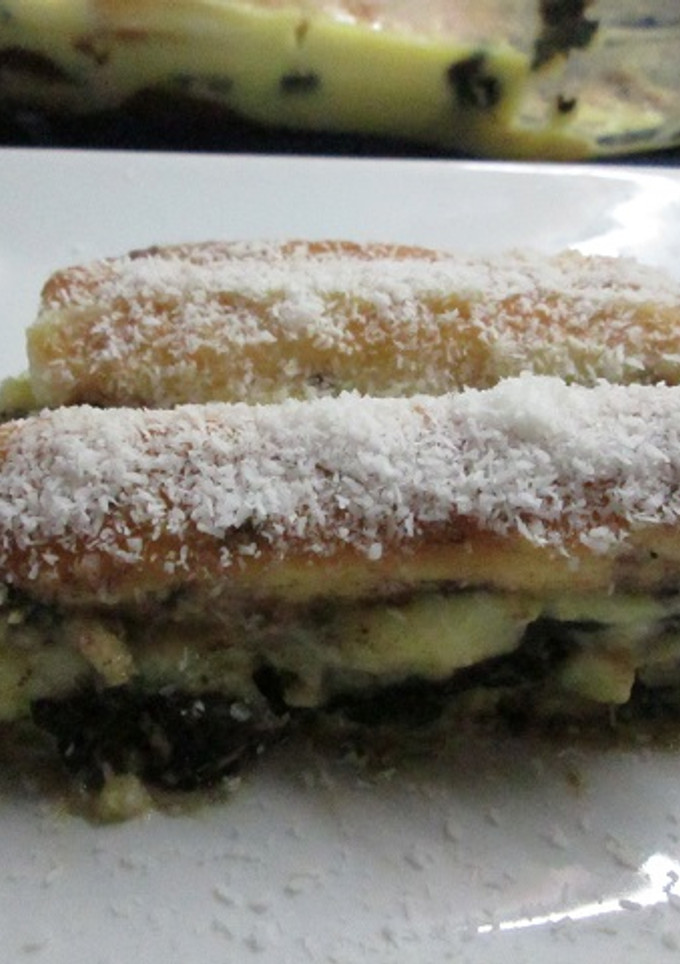 Una foto de Natillas con bizcochos y galletas Oreo