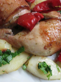 Una foto de Presas de pollo con marinada de soja sin nada de aceite