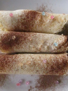 Una foto de Panqueques con dulce de leche dietéticos