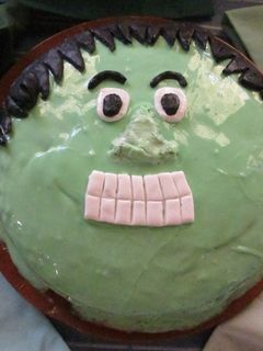 Una foto de Pastel el increíble Hulk