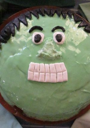 Una foto de Pastel el increíble Hulk