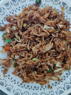 A picture of Soya sauce pulao.