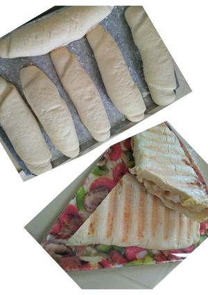 صورة لوصفة خبز البانيني أو الساندويتش 🍞🍔🍟🍗