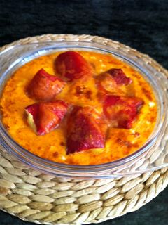 Una foto de Pimientos del piquillo rellenos de brandada de bacalao Marisa