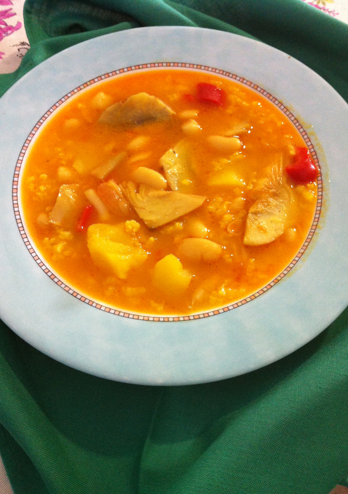 Una foto de Arroz y habichuelas