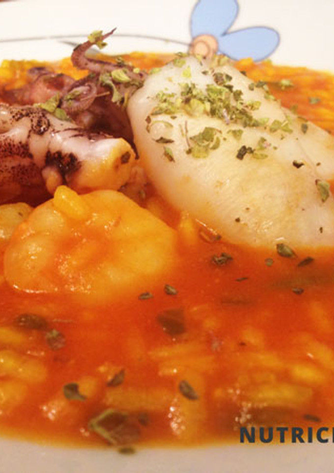 Una foto de Arroz caldoso con chipirones