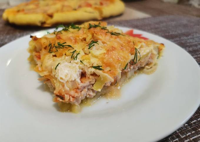 Запеканка овощная с индейкой