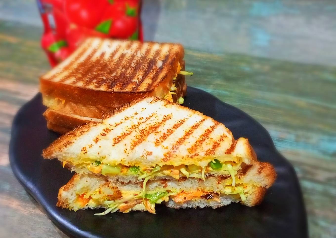 Mayonnaise grill sandwich