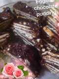 Eggless Chocolate biscuit pudding