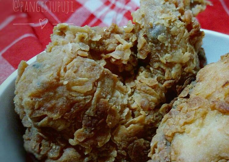 Resep Ayam Goreng Tepung (ayam kfc) Anti Gagal