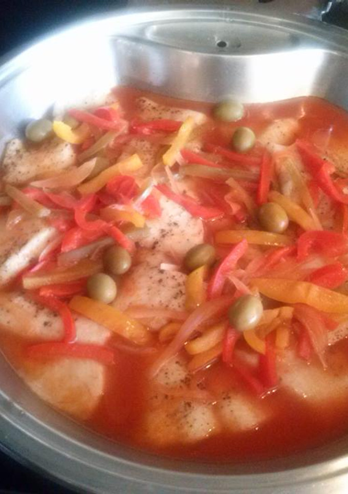 Una foto de Pescado a la veracruzana