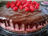 Himbeer-Schokotorte