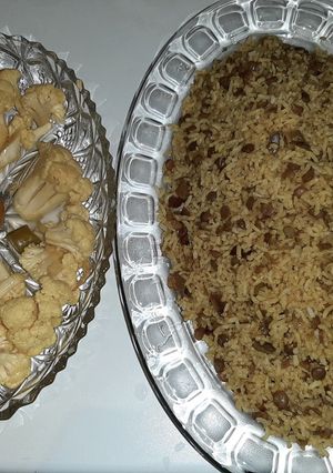 عکسی از دستور عدس پلو با ترشی خونگی خودم