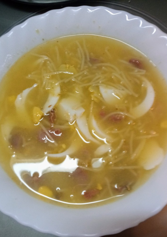 Una foto de Sopa de picadillo