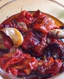 Pimientos morrones confitados