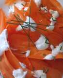 Zanahorias con salsa de semillas de mostaza