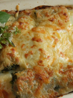 Una foto de Paccheri rellenos