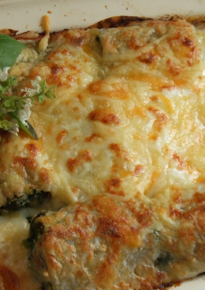 Una foto de Paccheri rellenos