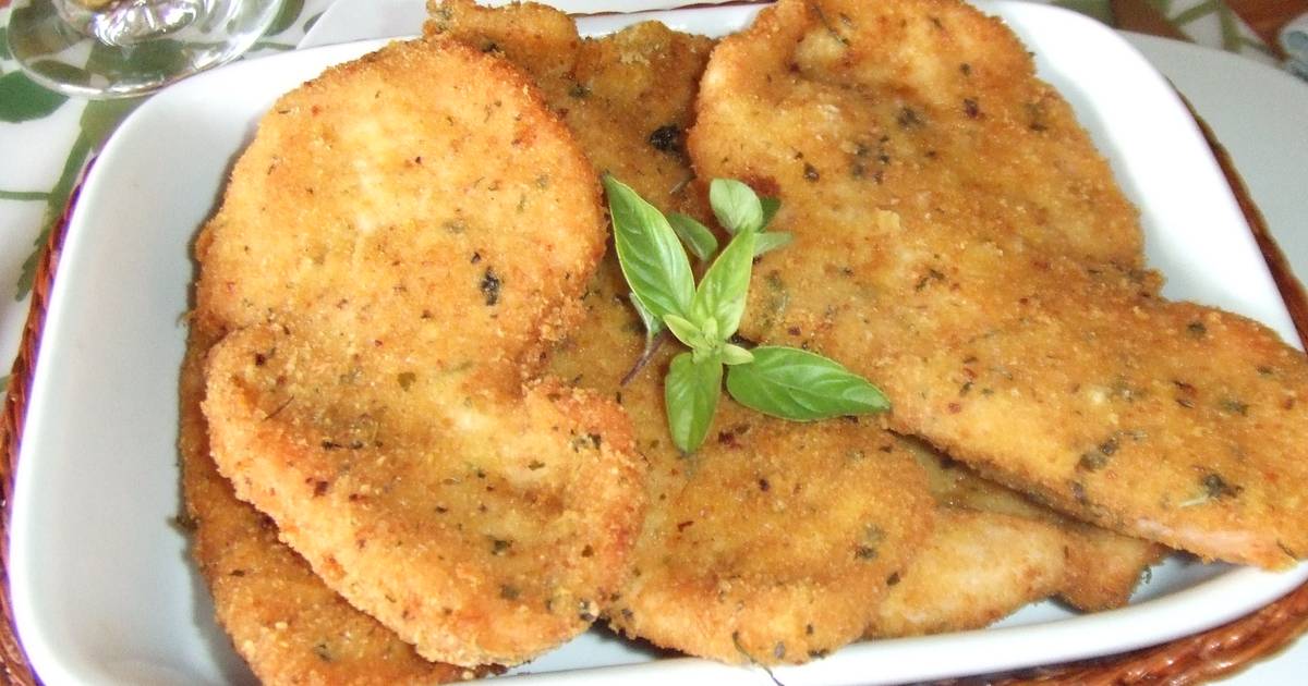 Milanesas de pavo al curry Receta de Cuqui Bastida- Cookpad