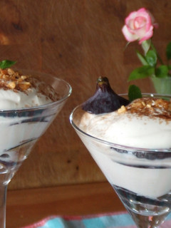Una foto de Higos con crema de mascarpone