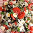 Arroz negro con hortalizas y salsa de tahini