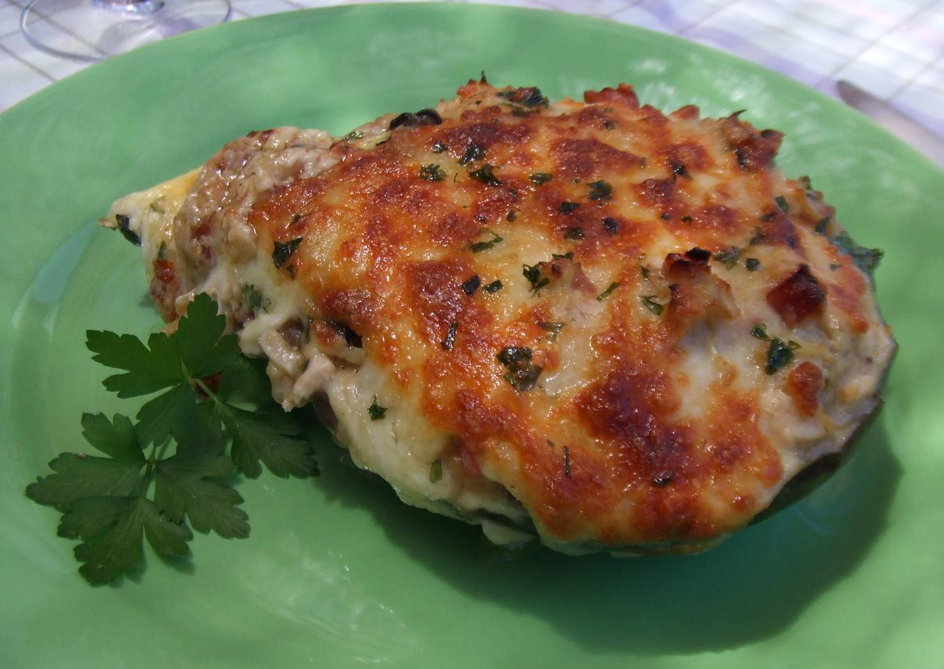 Berenjenas rellenas con sobras