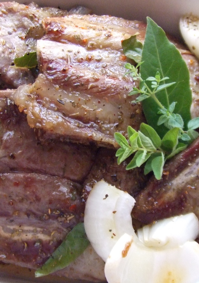 Una foto de Costillas de cerdo ibérico a la criolla
