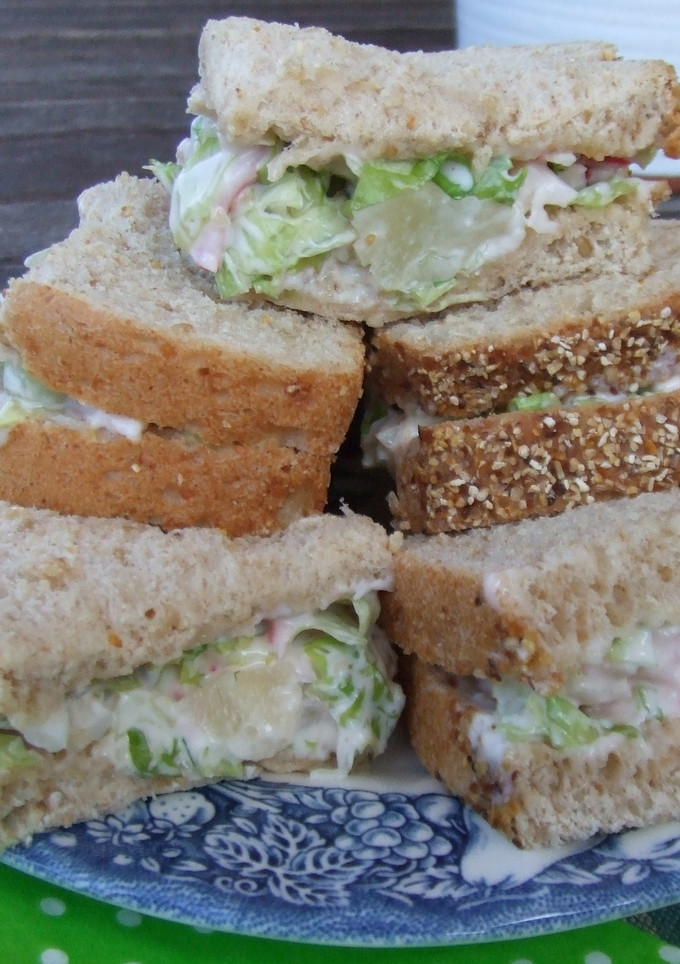 Una foto de Sándwiches de cangrejo