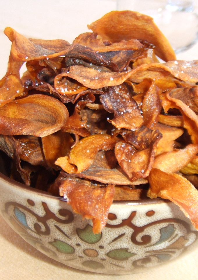 Una foto de Chips crujientes de batata