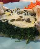 Tarta verde hojaldrada