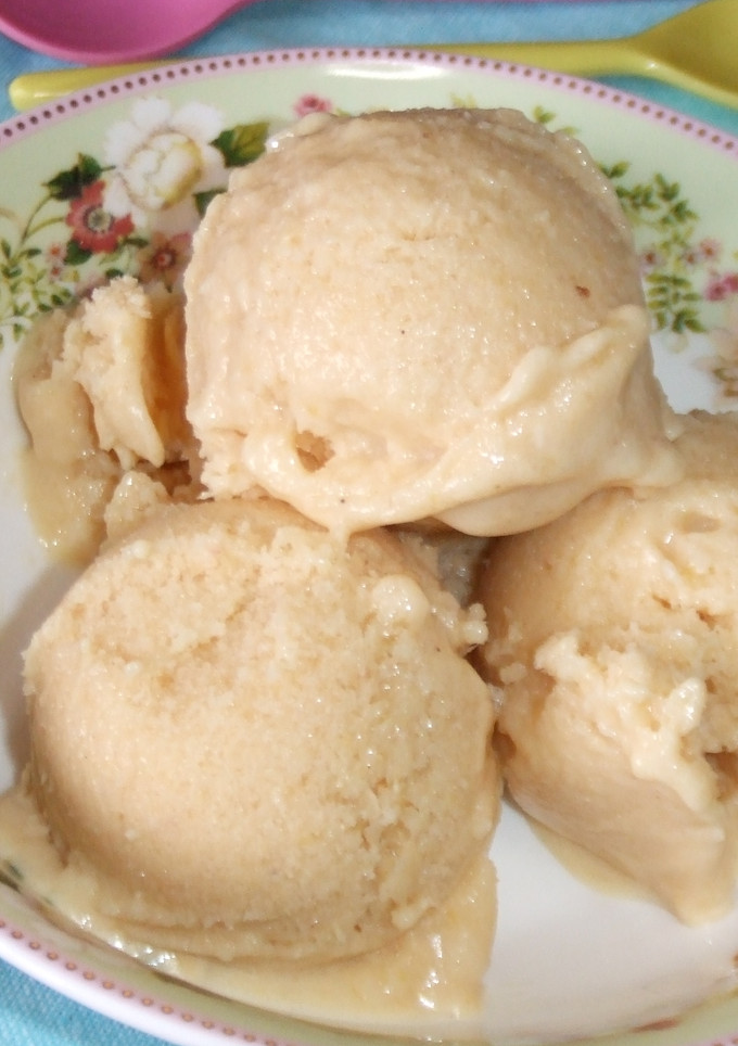 Una foto de Helado rápido de melocotón y paraguayos de dieta