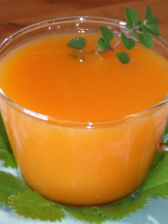 Una foto de Gazpacho de calabaza a la naranja